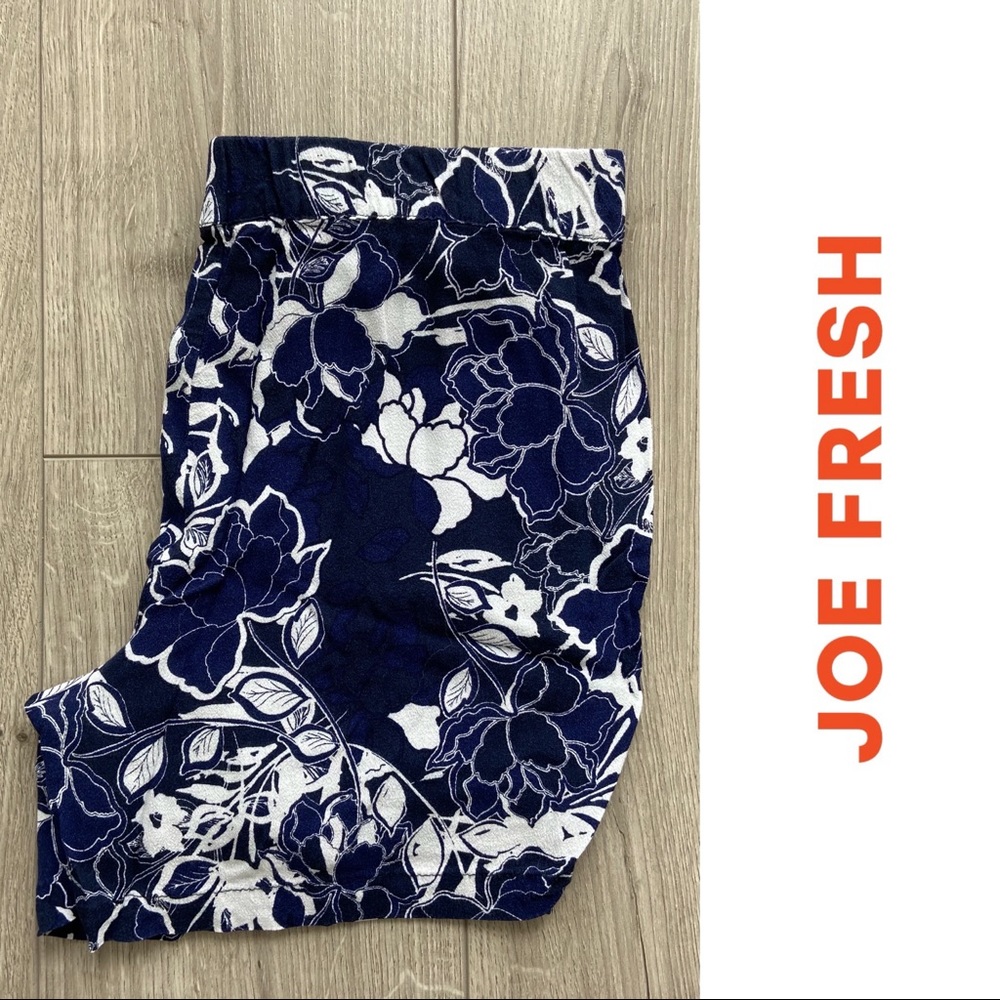 Joe Fresh Blue & White Floral Shorts